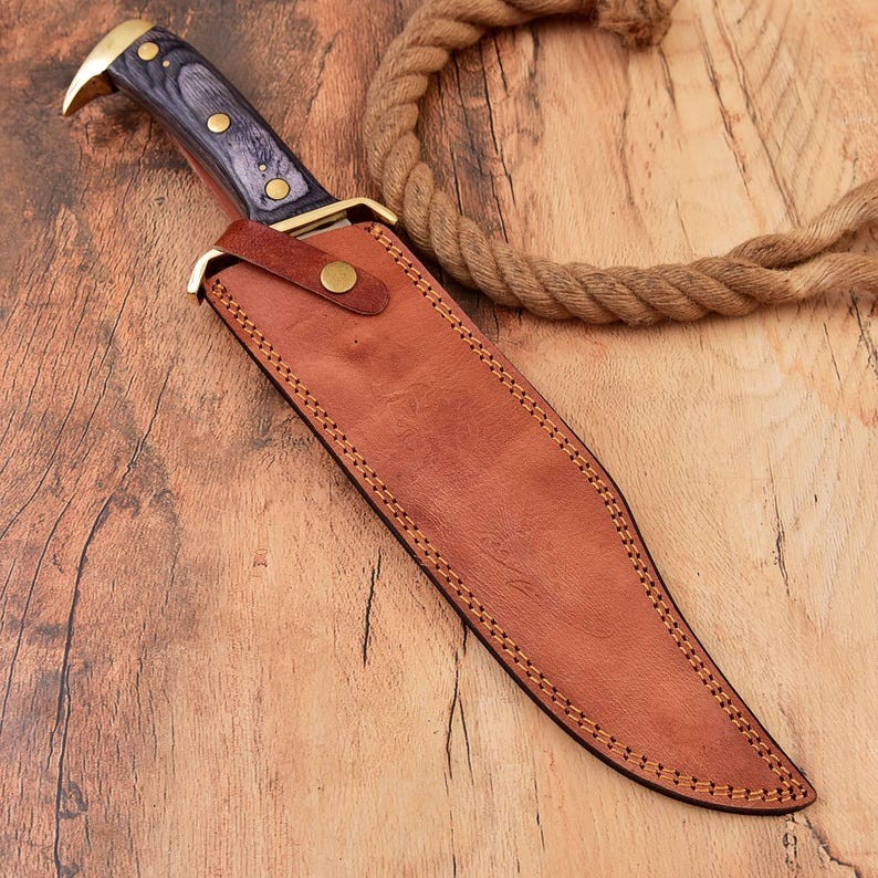 Custom Handmade Carbon Steel Blade Survival Bowie Knife | Hunting Knife Camping