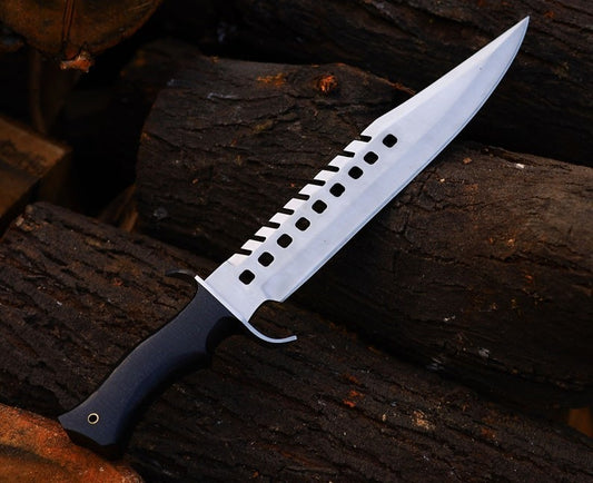 Custom Handmade Carbon Steel Blade Survival Bowie Knife | Hunting Knife Camping