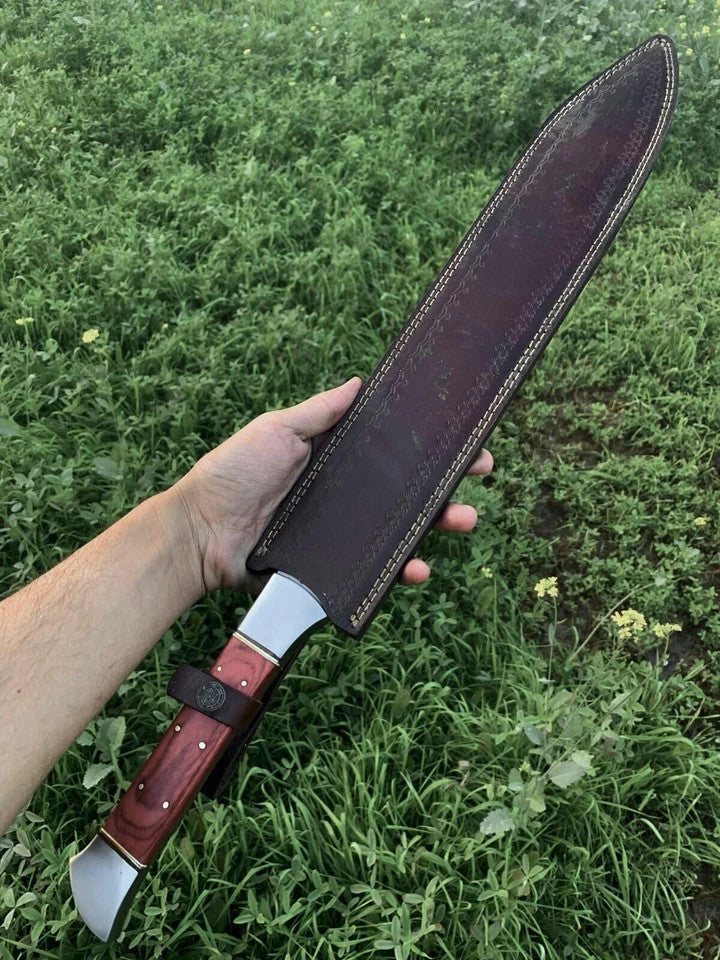 Custom Handmade Carbon Steel Blade Survival Machete Knife| Hunting Knife Camping