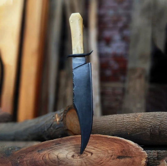 Custom Handmade Carbon Steel Blade Juan Padillo Knife | Hunting Knife Camping