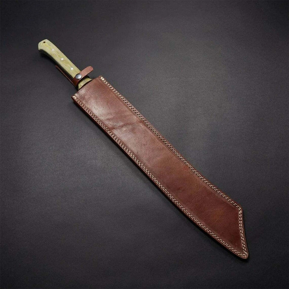 Custom Handmade Carbon Steel Blade Hunting Knife Bowie Knife Survival Machete