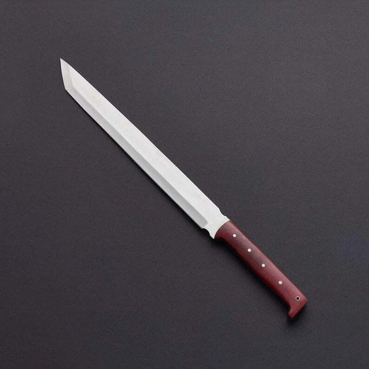 Custom Handmade Carbon Steel Blade Survival Machete Knife| Hunting Knife Camping