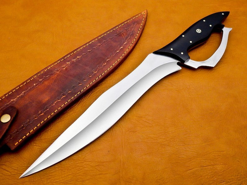 Handmade Machete Knife | Full Tang Carbon Steel Blade | Outdoor Survival Tool