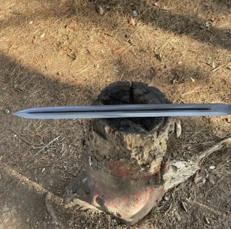 Custom Handmade Carbon Steel Blade Bowie Machete Kukri Hunting Knife Camping
