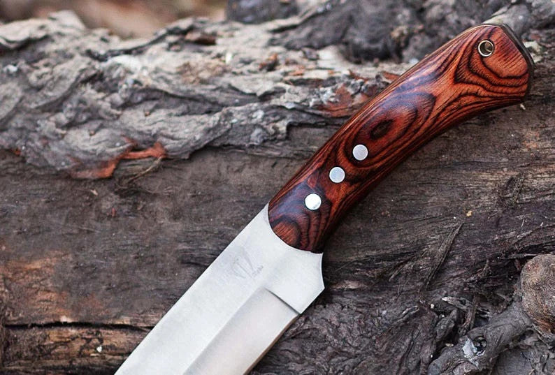 Custom Handmade D2 Steel Blade Survival Machete Knife - Hunting Knife Camping