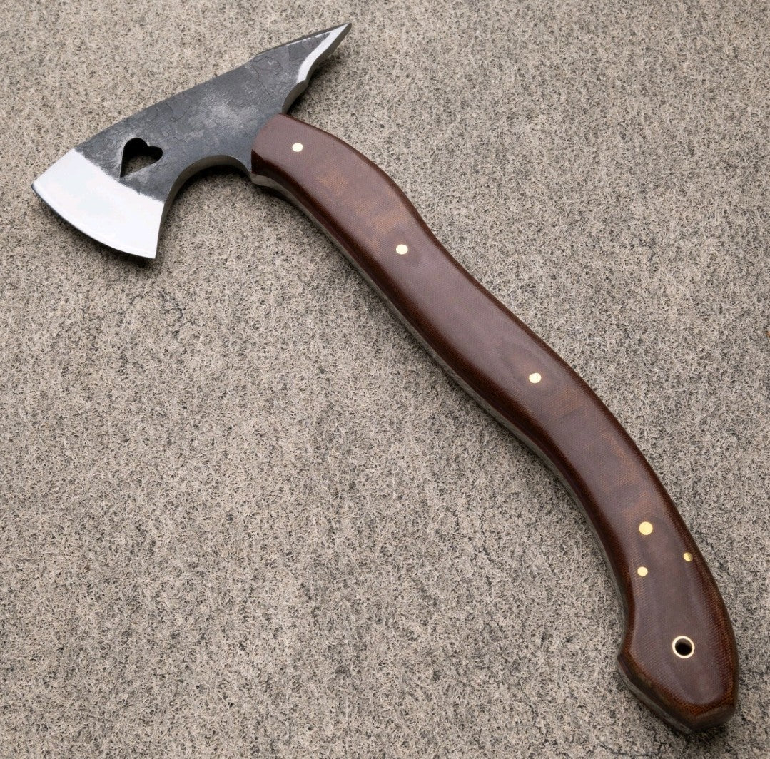 HANDMADE 13" CARBON STEEL REPLICA FULL TANG AXE TOMAHAWK AXE HATCHET RnD SAYOC