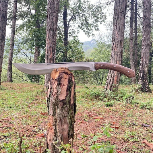 Custom Handmade Carbon Steel Blade Survival Machete Sword| Hunting Sword Camping