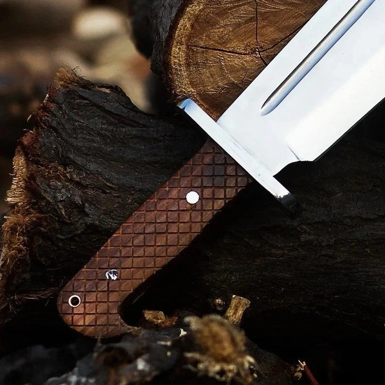 Custom Handmade Carbon Steel Blade Bowie Machete Kukri Hunting Knife Camping