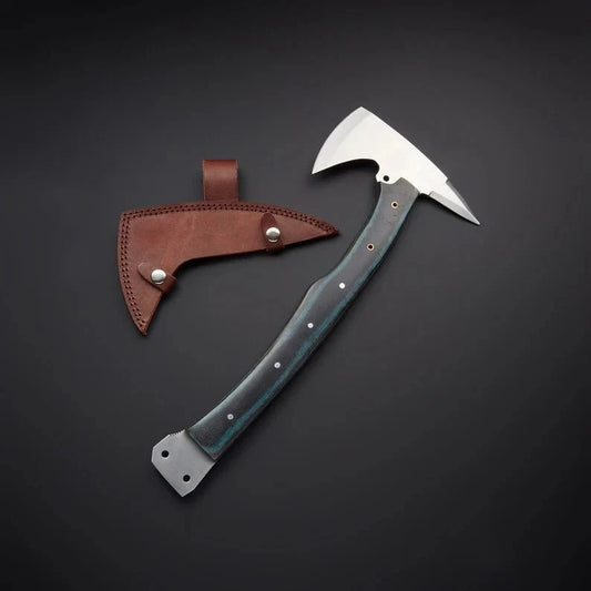 Custom Handmade Tomahawk Battle Ready Axe Viking Axe Carbon Steel Axe & Sheath