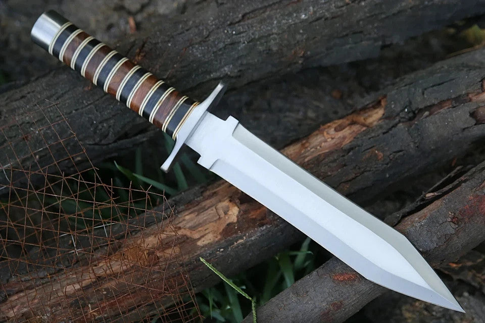 Custom Handmade D2 Steel Blade Dagger Knife - Hunting Knife Viking Sword Camping