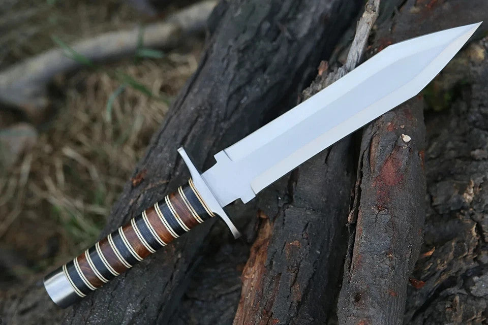 Custom Handmade D2 Steel Blade Dagger Knife - Hunting Knife Viking Sword Camping