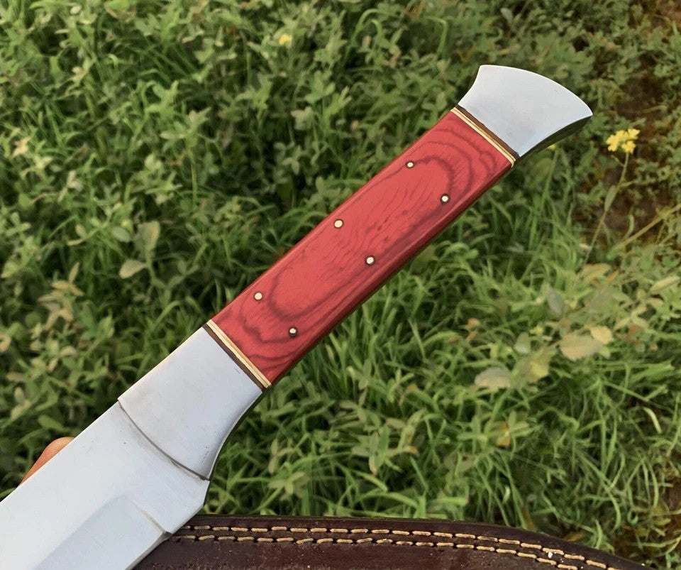 Custom Handmade Carbon Steel Blade Survival Machete Knife| Hunting Knife Camping