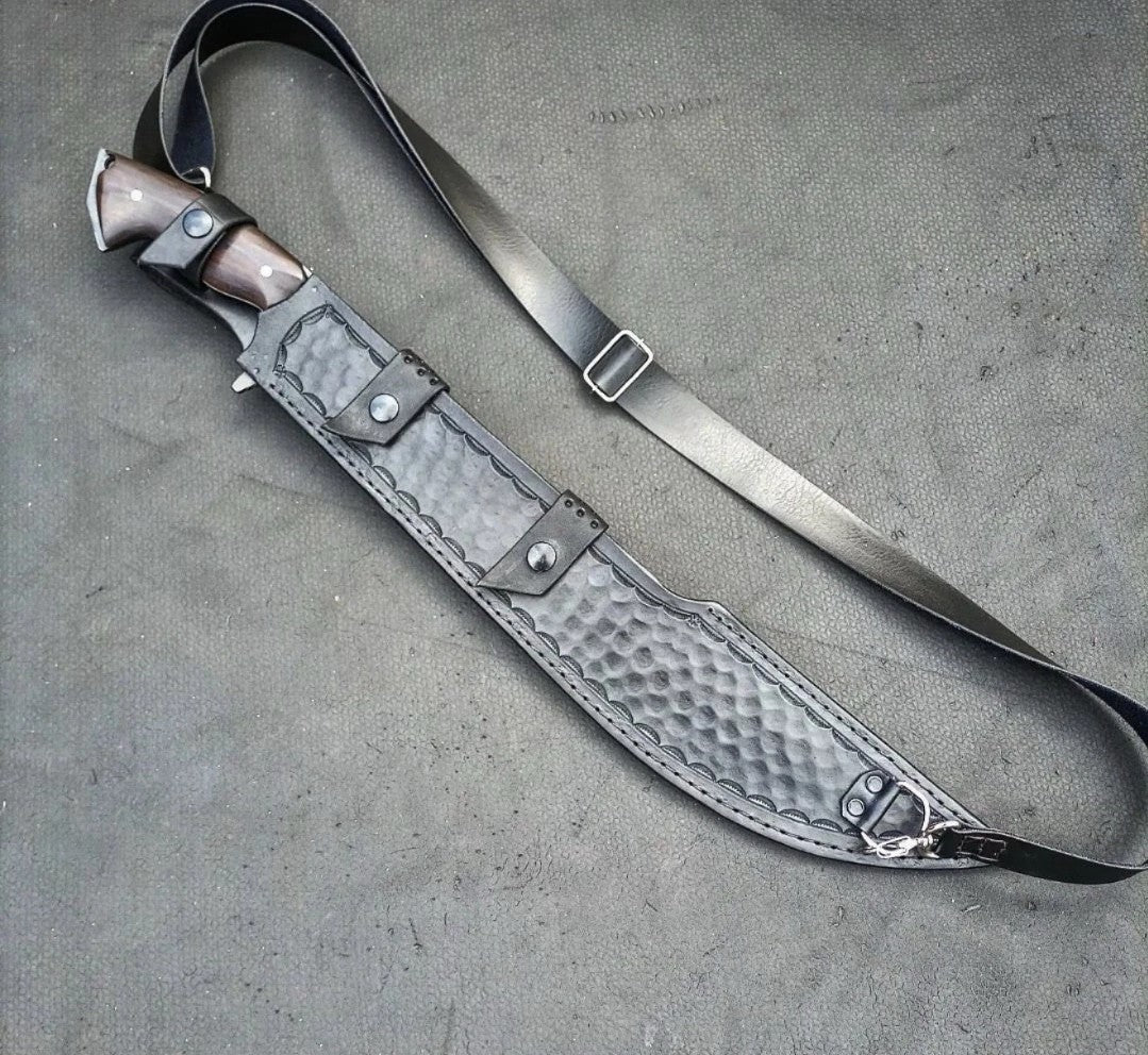 Custom Handmade Carbon Steel Blade Barong Machete Knife | Hunting Knife Camping