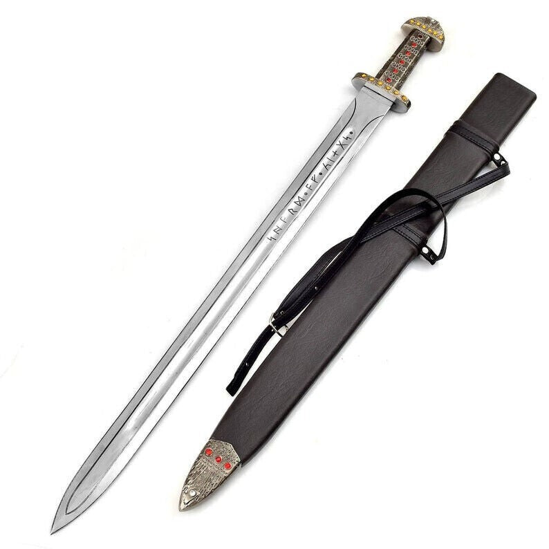 Viking Sword of King Ragnar Lothbrok, Vikings Ragnar,Battle Ready Medieval Sword