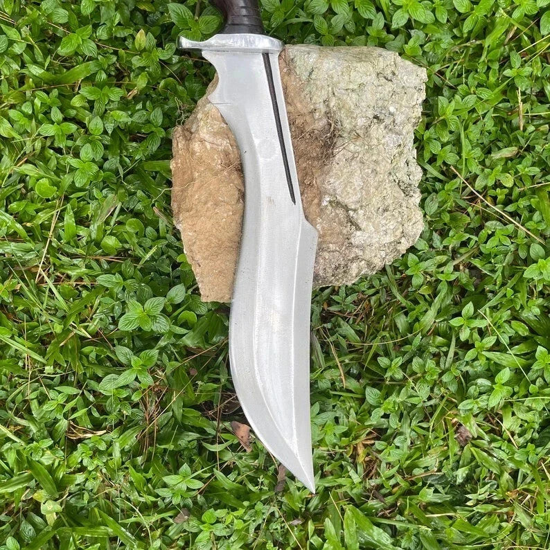 Custom Handmade Carbon Steel Blade Bowie Machete Kukri Hunting Knife Camping