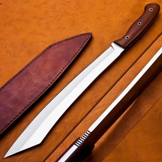 Custom Handmade Carbon Steel Blade Kukri Machete Bowie Hunting Knife Camping