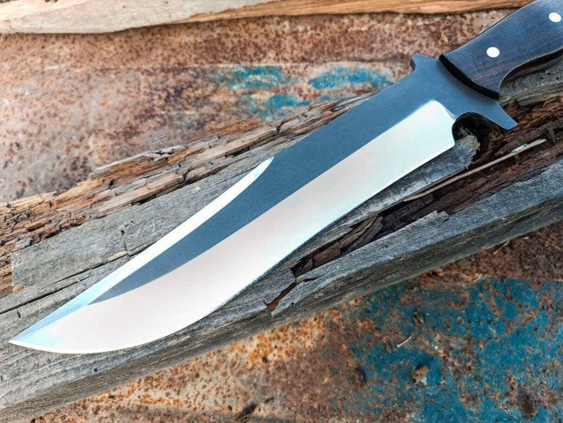 Custom Handmade Carbon Steel Blade Survival Bowie Knife | Hunting Knife Camping