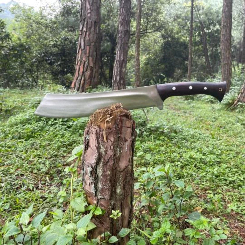 Custom Handmade Carbon Steel Blade Hefty Cleaver Knife | Hunting Knife Camping