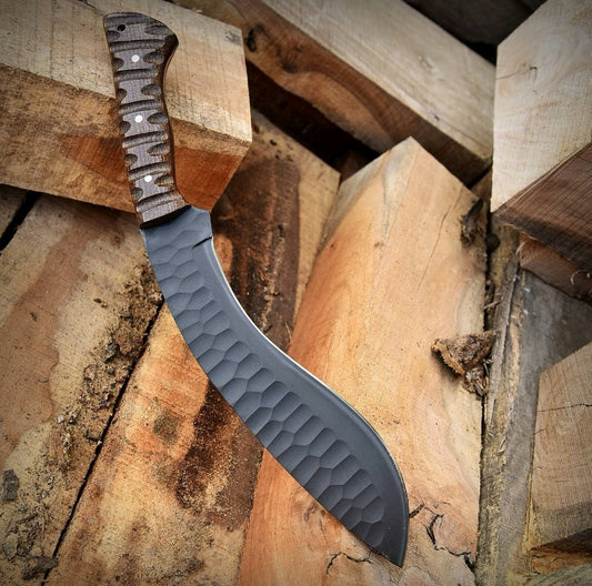 16” Handmade Fixed Blade Gurkha Kukri Knife Full Tang Outdoor Hunting Jungle
