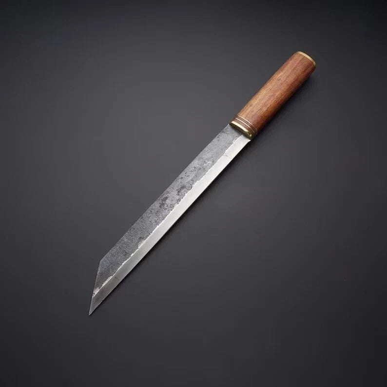 Custom Handmade Carbon Steel Blade Survival Seax Knife | Hunting Knife | Camping
