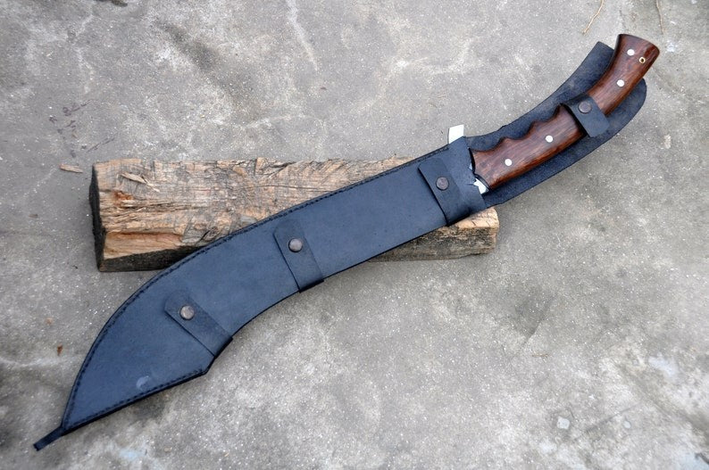 Custom Handmade Carbon Steel Blade Kukri Machete Sword | Hunting Sword Camping