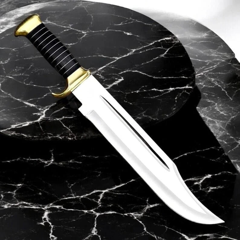 Custom Handmade Carbon Steel Blade Survival Bowie Knife | Hunting Knife Camping