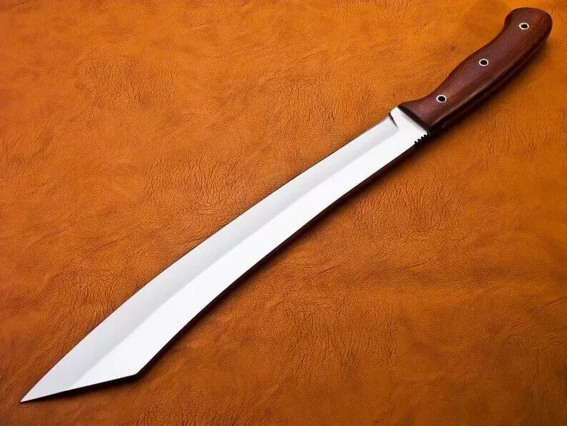 Custom Handmade Carbon Steel Blade Kukri Machete Bowie Hunting Knife Camping
