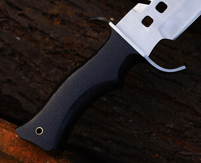 Custom Handmade Carbon Steel Blade Survival Bowie Knife | Hunting Knife Camping