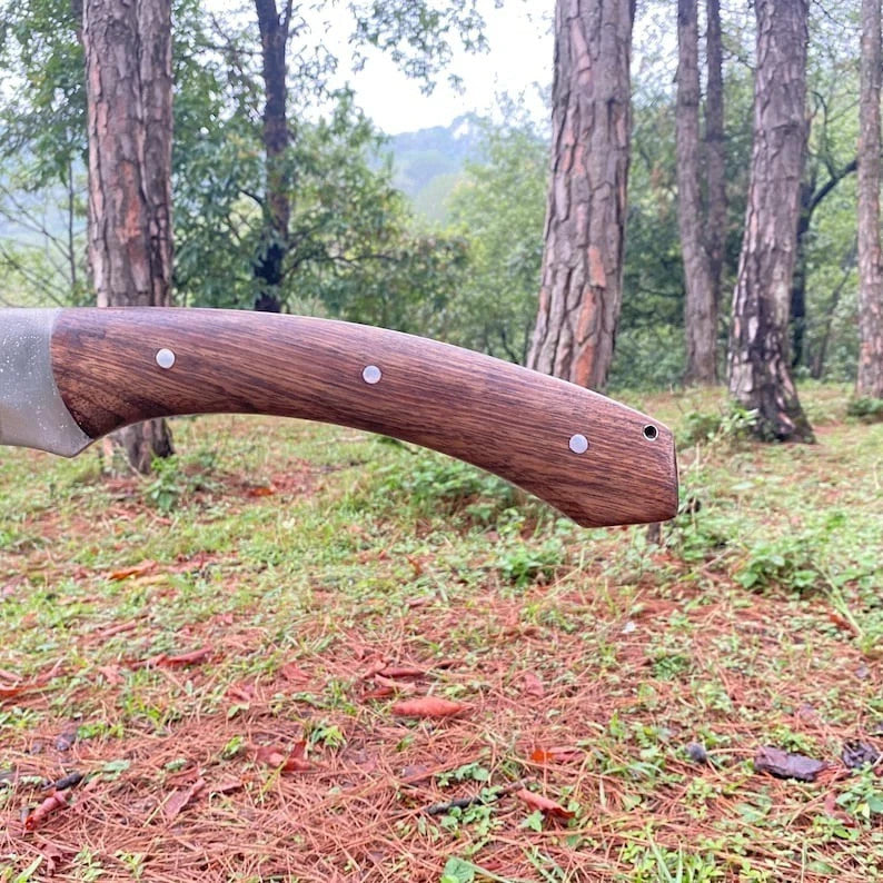 Custom Handmade Carbon Steel Blade Survival Machete Sword| Hunting Sword Camping