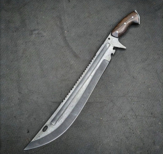 Custom Handmade Carbon Steel Blade Barong Machete Knife | Hunting Knife Camping