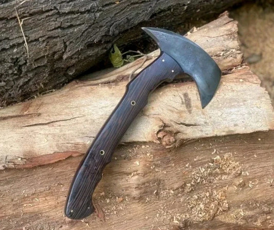 Custom Handmade Carbon Steel Axe Tomahawk Camping Axe Outdoor Hatchet Viking Ax