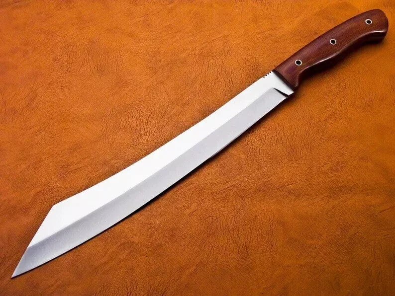 Custom Handmade Carbon Steel Blade Kukri Machete Bowie Hunting Knife Camping