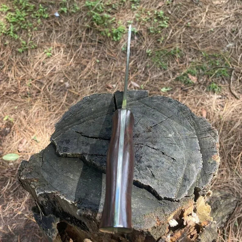 20" WKC Handmade Carbon Steel Blade Jungle Machete Bowie Hunting Knife Camping