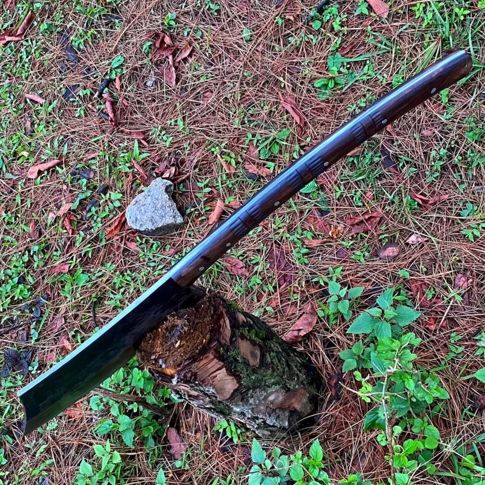Custom Handmade Carbon Steel Blade Cleaver Machete Knife | Hunting Knife Camping