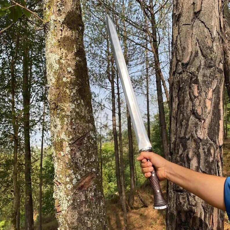 Custom Handmade Carbon Steel Blade Kukri Machete Viking Ready Battle Sword