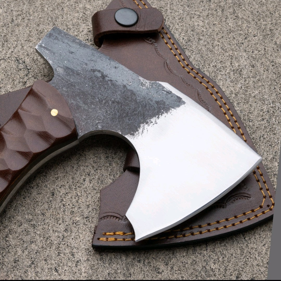HANDMADE 13" CARBON STEEL REPLICA FULL TANG AXE TOMAHAWK AXE HATCHET RnD SAYOC