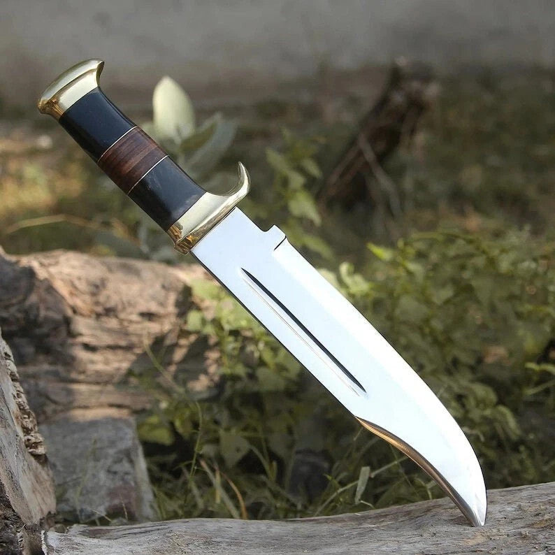 Crocodile Dundee D2 Tool Steel Blade Survival Bowie Knife  Hunting Knife Camping