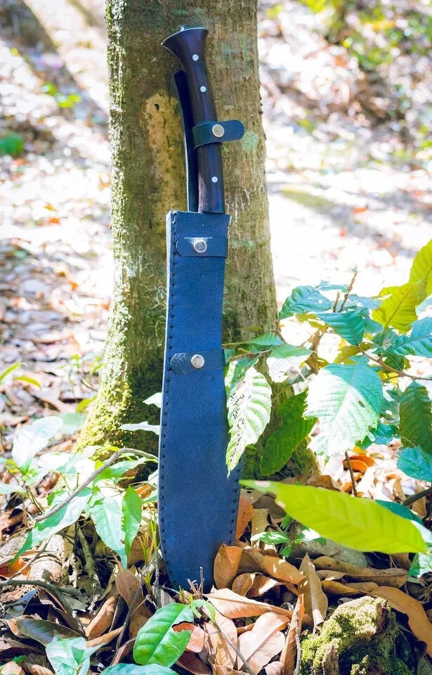 Custom Handmade Carbon Steel Blade Bowie Machete Kukri Hunting Knife Camping