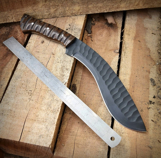 16” Handmade Fixed Blade Gurkha Kukri Knife Full Tang Outdoor Hunting Jungle
