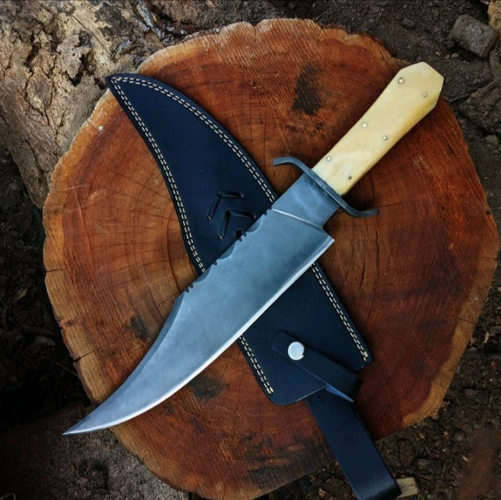 Custom Handmade Carbon Steel Blade Juan Padillo Knife | Hunting Knife Camping