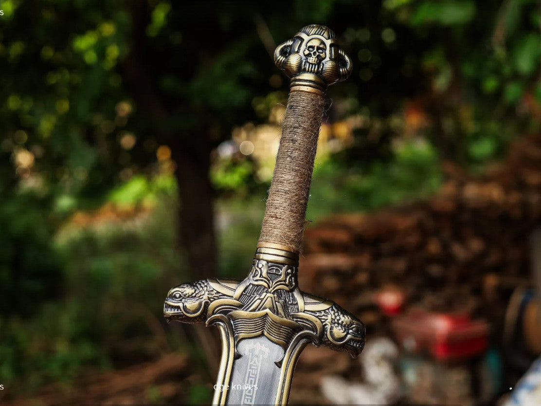 Conan The Barbarian Atlantean Sword Replica Sword Carbon Steel Sword With Sheath