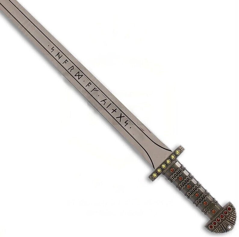 Viking Sword of King Ragnar Lothbrok, Vikings Ragnar,Battle Ready Medieval Sword