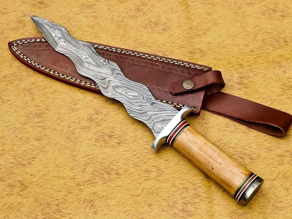 Custom Handmade Damascus Dagger knives-Hunting & Survival Knives | Camping  Gear