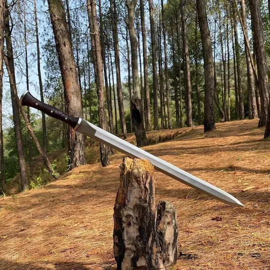 Custom Handmade Carbon Steel Blade Kukri Machete Viking Ready Battle Sword