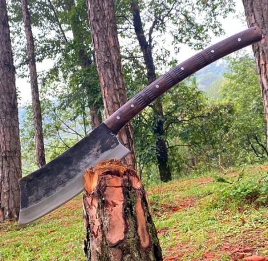 Custom Handmade Carbon Steel Blade Cleaver Machete Knife | Hunting Knife Camping