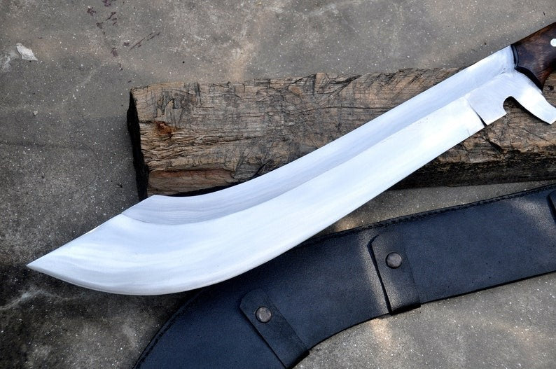 Custom Handmade Carbon Steel Blade Kukri Machete Sword | Hunting Sword Camping