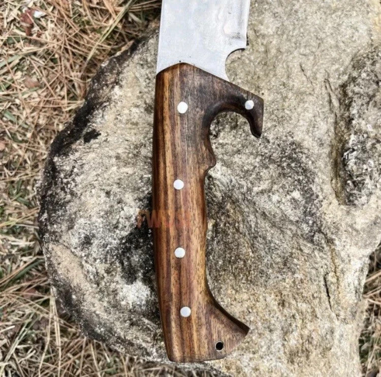 Custom Handmade Carbon Steel Blade Jungle Machete Knife - Hunting Knife Camping