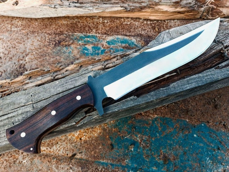Custom Handmade Carbon Steel Blade Survival Bowie Knife | Hunting Knife Camping