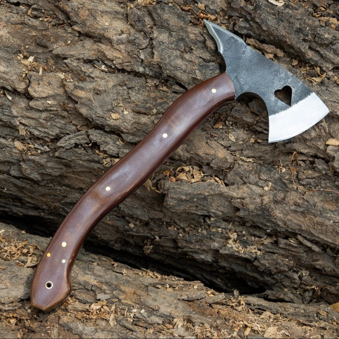 HANDMADE 13" CARBON STEEL REPLICA FULL TANG AXE TOMAHAWK AXE HATCHET RnD SAYOC