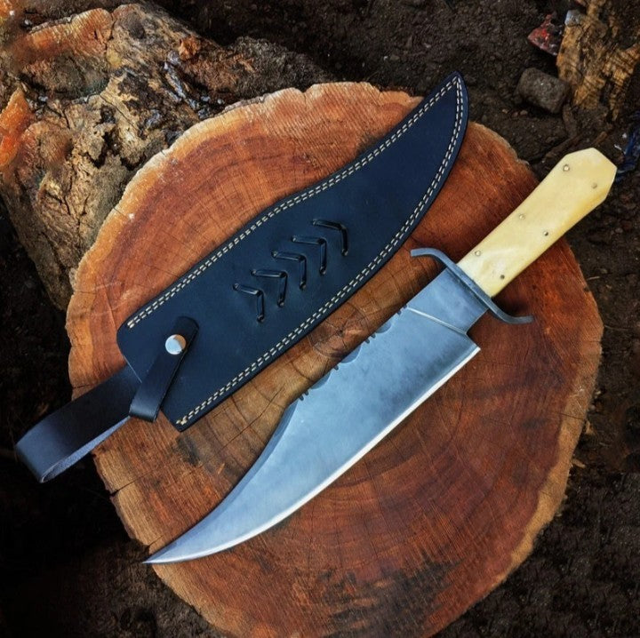 Custom Handmade Carbon Steel Blade Juan Padillo Knife | Hunting Knife Camping